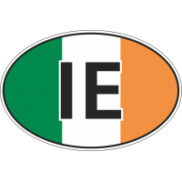 Флаг Ирландии в овале