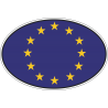 Флаг Евросюза в овале