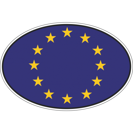 Флаг Евросюза в овале