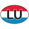 Флаг Люксембурга в овале
