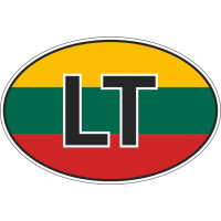 Флаг Литвы в овале