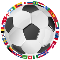 Мяч и флаги стран участников