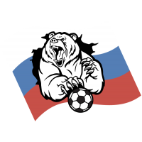 Русский медведь с мячом
