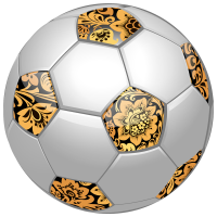 Золотая Хохлома, Русский Футбольный Мяч, Хохломская Роспись