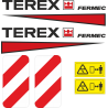 Комплект наклеек на трактор Терекс Фермец - Terex Fermec