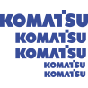 Комплект наклеек на Komatsu - Коматсу