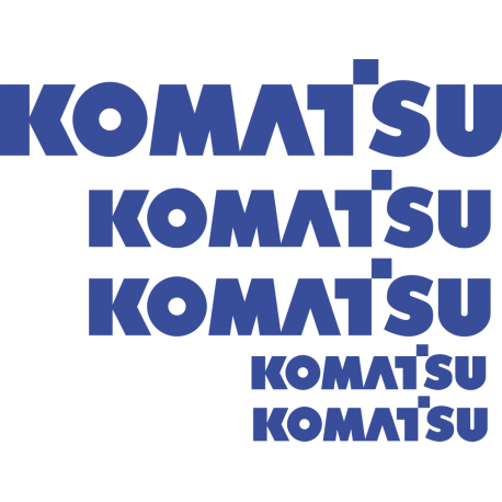 Комплект наклеек на Komatsu - Коматсу