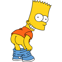 Барт Симпсон со спущенными штанами