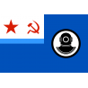 Кормовой флаг аварийно-спасательных судов ВМФ CCCР (Водолазные войска СССР)