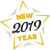 Звездный новый год 2019 золото