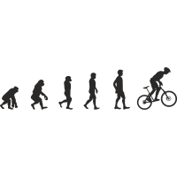 Эволюция от обезьяны до Велосипедиста 1