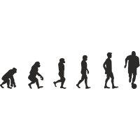 Эволюция от обезьяны до Футболиста 1