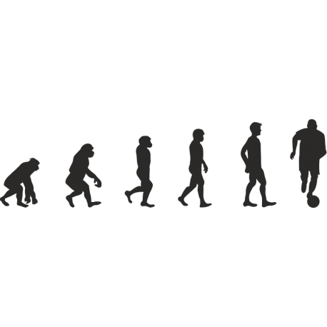Эволюция от обезьяны до Футболиста 1