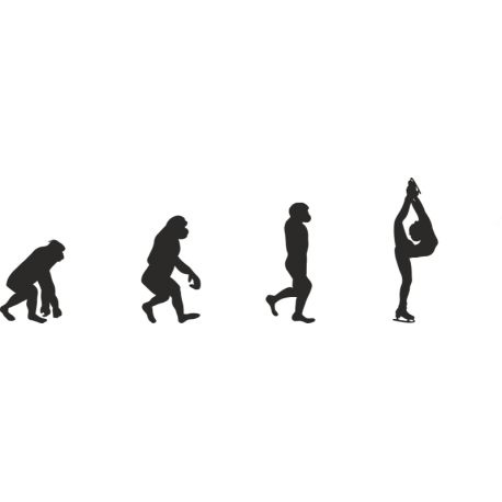 Эволюция от обезьяны до Фигуристки
