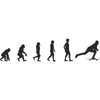 Эволюция от обезьяны до Скейтбордиста 1
