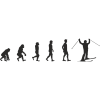 Эволюция от обезьяны до Лыжника 1