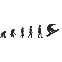 Эволюция от обезьяны до Сноубордиста
