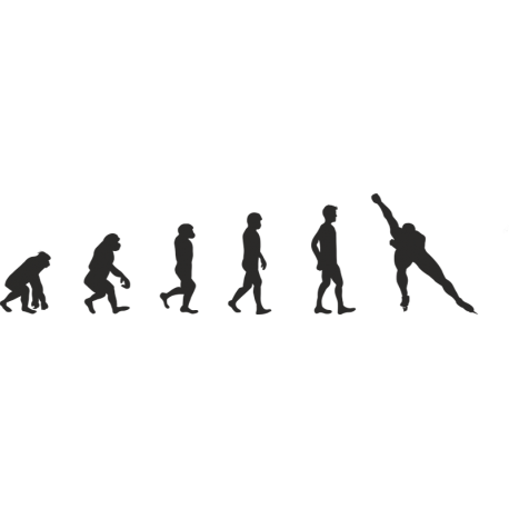 Эволюция от обезьяны до Конькобежца