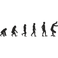 Эволюция от обезьяны до Скейтбордиста 4