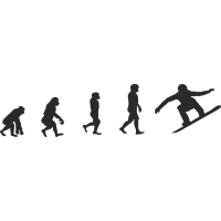 Эволюция от обезьяны до Сноубордиста 2