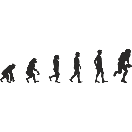 Эволюция от обезьяны до игрока Американского Футбола 1