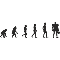 Эволюция от обезьяны до игрока Американского Футбола 4
