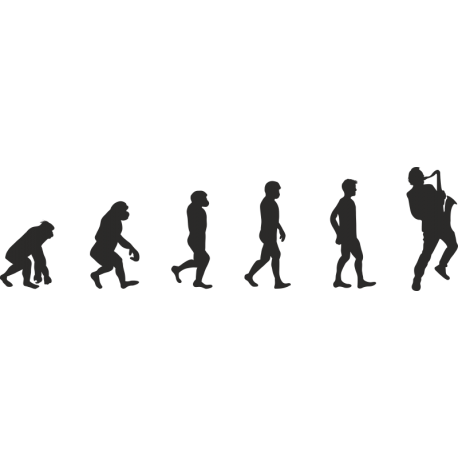 Эволюция от обезьяны до Саксофониста 1