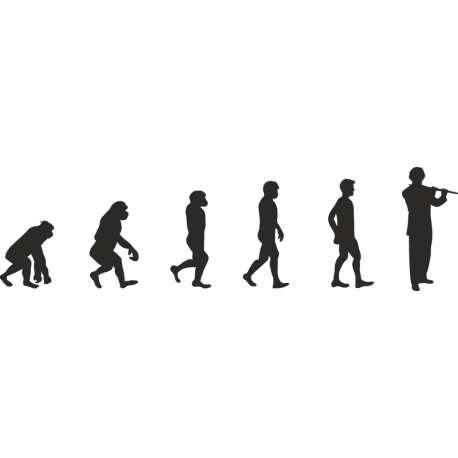 Эволюция от обезьяны до Флейтиста