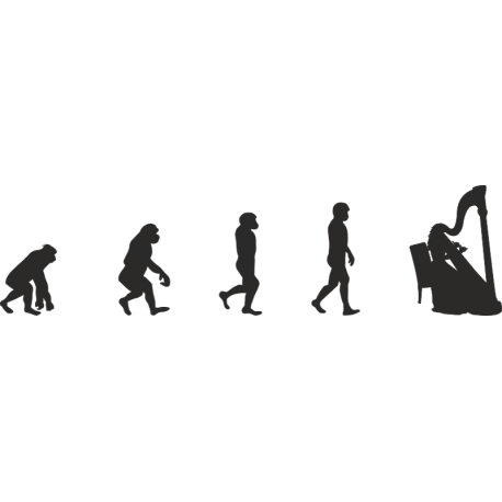 Эволюция от обезьяны до Арфистки