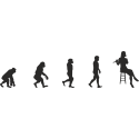 Эволюция от обезьяны до Флейтистки