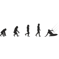 Эволюция от обезьяны до Кайтсерфера