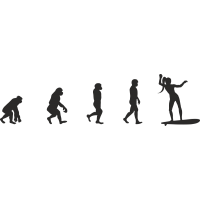 Эволюция от обезьяны до Серфингистки 13